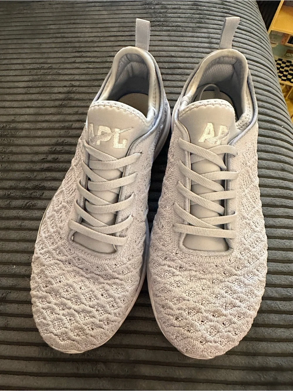 APL Men's TechLoom Knit Sneakers - Light Gray